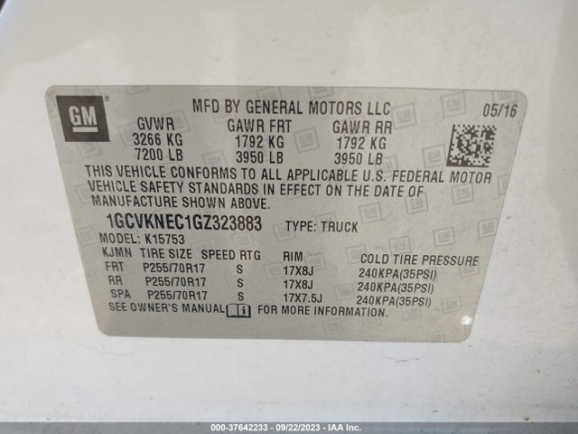 Chevrolet Silverado 1500 Ls 2016 1GCVKNEC1GZ323883 Image 9