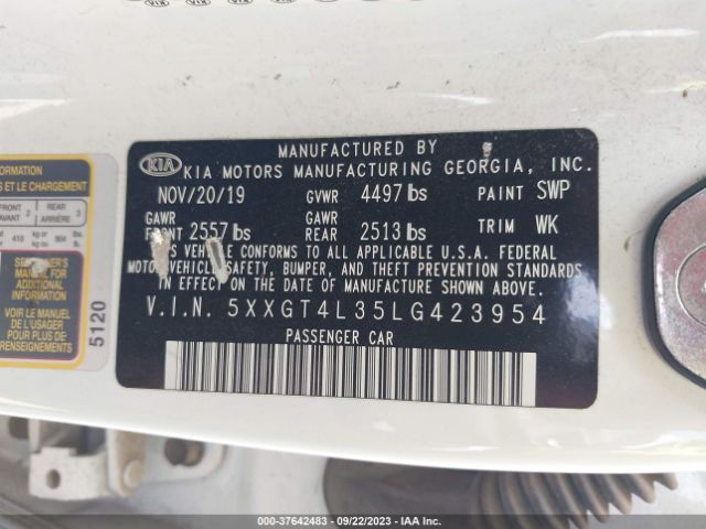 5XXGT4L35LG423954 KIA Optima Lx