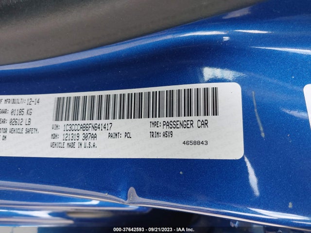 Chrysler 200 Limited 2015 1C3CCCAB6FN641417 Image 9