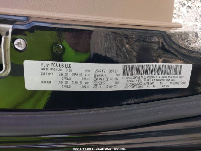 2C4RDGBG0GR336343 Dodge Grand Caravan American Value Pkg