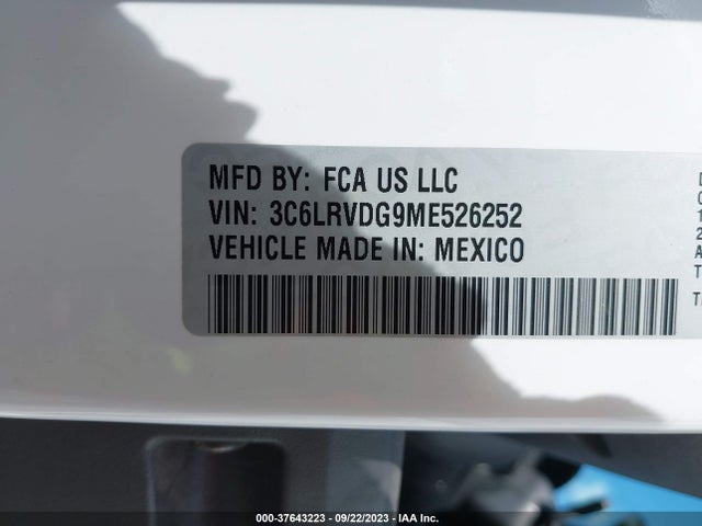 3C6LRVDG9ME526252 RAM Promaster Cargo Van