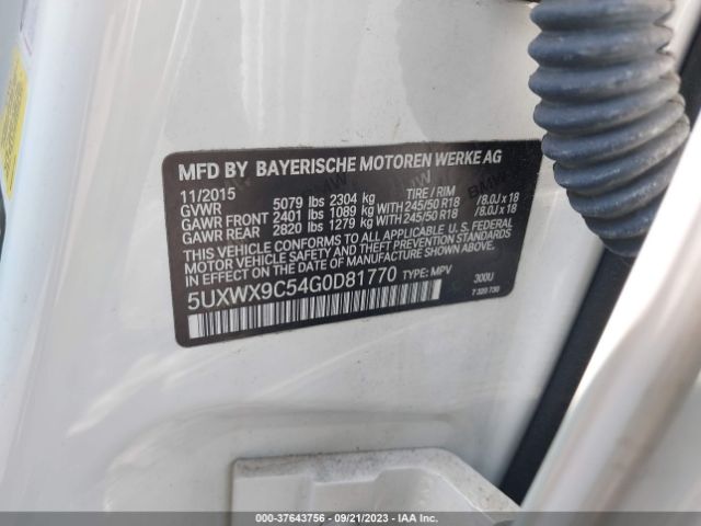 5UXWX9C54G0D81770 BMW X3 Xdrive28i