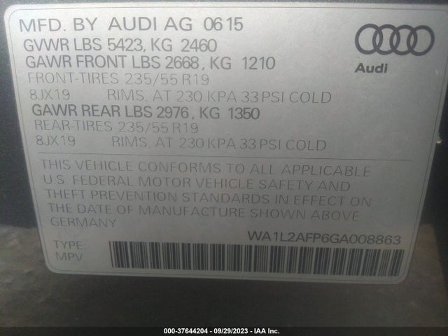 WA1L2AFP6GA008863 Audi Q5 Premium Plus