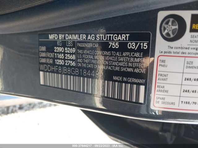 WDDHF8JB8GB184480 Mercedes-Benz E-class E 350