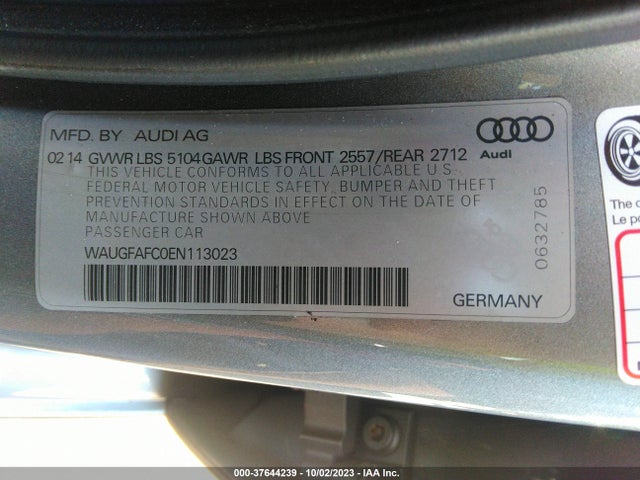WAUGFAFC0EN113023 Audi A6 2.0t Premium Plus
