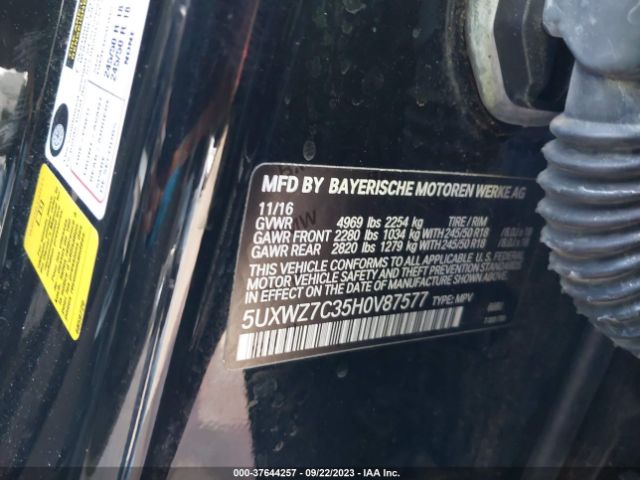 5UXWZ7C35H0V87577 BMW X3 Sdrive28i