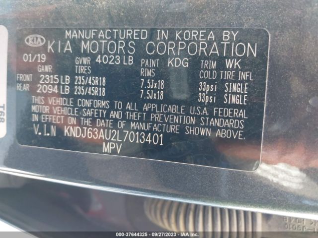 KNDJ63AU2L7013401 KIA Soul Gt-line