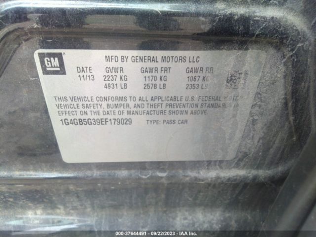 1G4GB5G39EF179029 Buick Lacrosse Leather