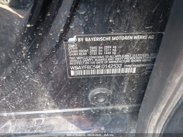 BMW 7 Series 750li Xdrive 2014 WBAYF8C50ED142532 Image 9