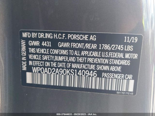 WP0AD2A90KS140946 Porsche 911 TURBO