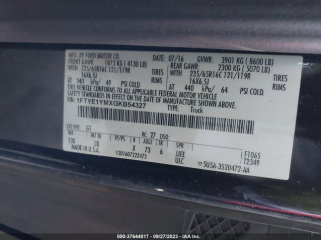 1FTYE1YMXGKB54327 Ford Transit-150