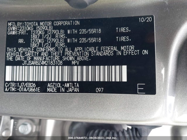 JTJSARBZ4M2183108 Lexus Nx Nx 300 F Sport