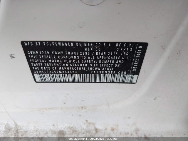 3VWLL7AJ5EM354523 Volkswagen Jetta Sedan Tdi W/premium