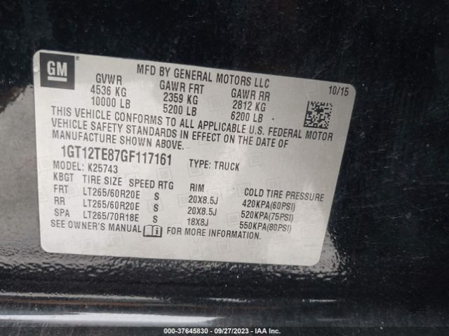 1GT12TE87GF117161 GMC Sierra 2500hd Slt