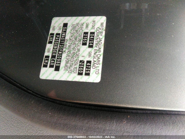 2005 JAGUAR S-TYPE SAJWA01T35FN20988 Photo 8