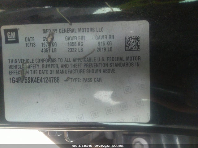 1G4PP5SK4E4124788 Buick Verano