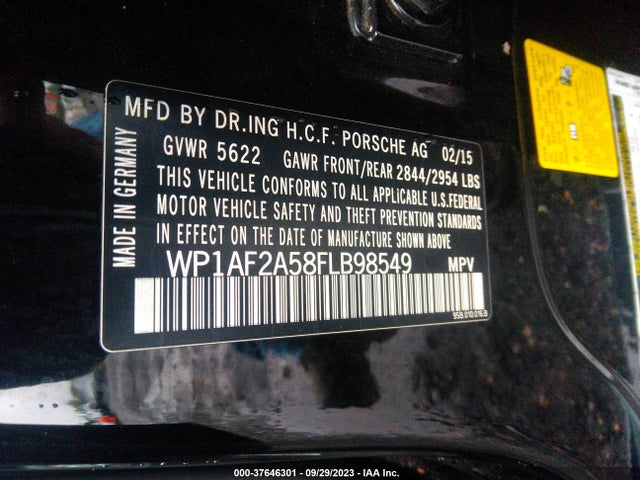 2015 PORSCHE MACAN WP1AF2A58FLB98549 Photo 8