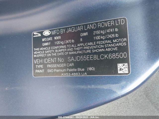 SAJD55EE8LCK68500 Jaguar F-TYPE R
