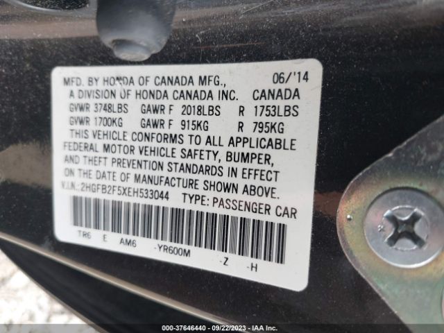 2HGFB2F5XEH533044 Honda Civic Sedan Lx