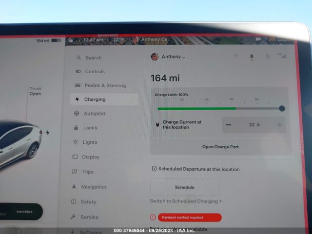 5YJ3E1EA9NF249184 Tesla MODEL 3