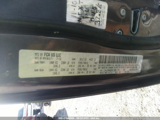 1C4NJPBA8GD811839 Jeep Patriot Sport