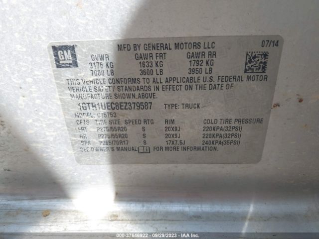 1GTR1UEC8EZ379587 GMC Sierra 1500 Sle