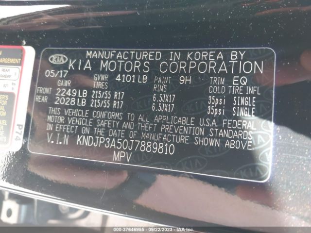 KNDJP3A50J7889810 KIA SOUL +