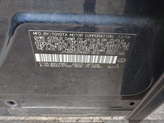 JTHCM1D29H5017816 Lexus Is Is 300