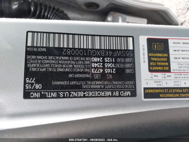 55SWF4KBXGU100082 Mercedes-Benz C-class C 300