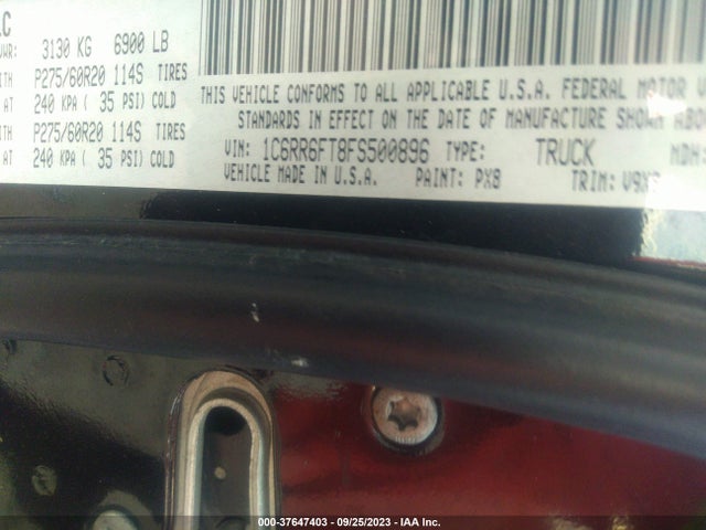 1C6RR6FT8FS500896 RAM 1500 Express