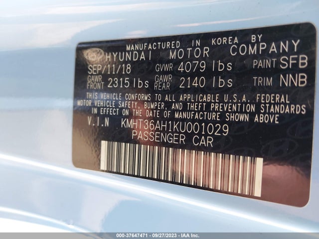 Hyundai VELOSTER N 2019 KMHT36AH1KU001029 Image 9