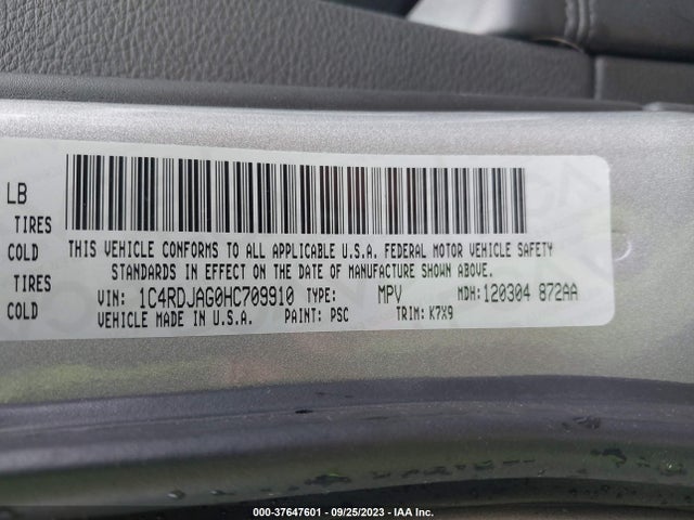 Dodge Durango Sxt 2017 1C4RDJAG0HC709910 Image 9