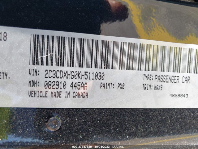 Dodge CHARGER GT 2019 2C3CDXHG0KH511030 Image 9