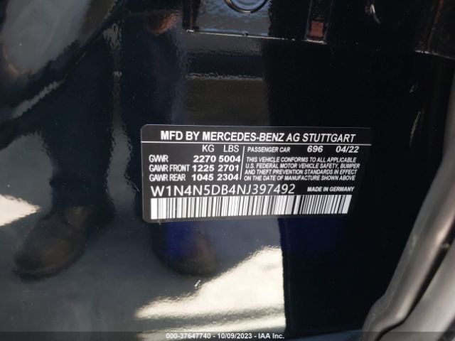 W1N4N5DB4NJ397492 Mercedes-Benz Gla Amg Gla 45