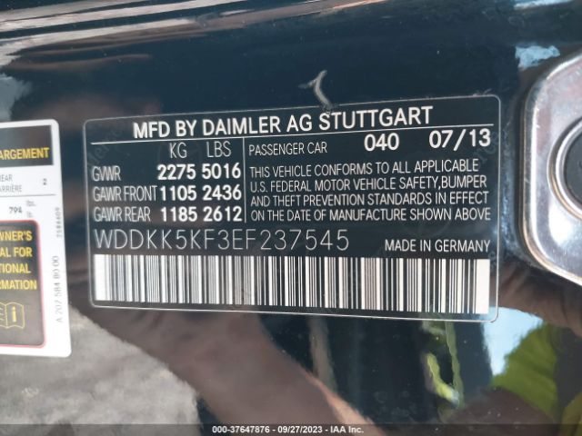 WDDKK5KF3EF237545 Mercedes-Benz E-class E 350