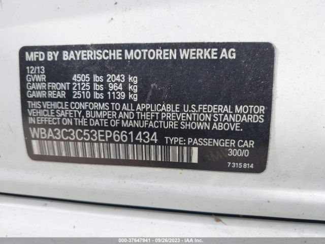 WBA3C3C53EP661434 BMW 3 Series 320i Xdrive