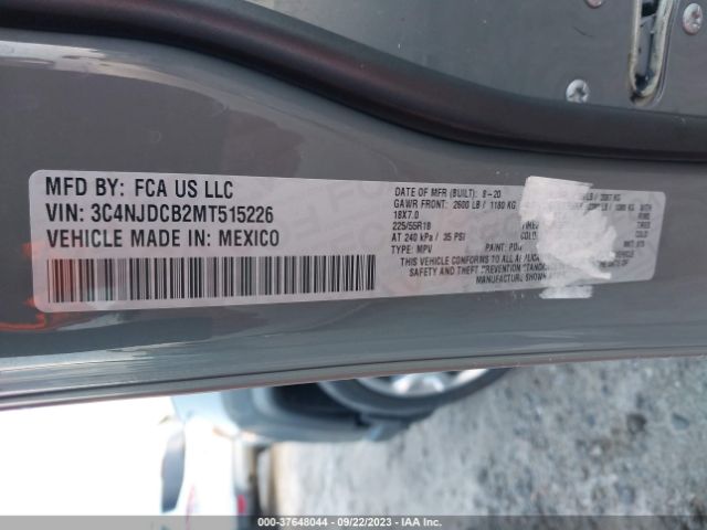 3C4NJDCB2MT515226 Jeep Compass Limited