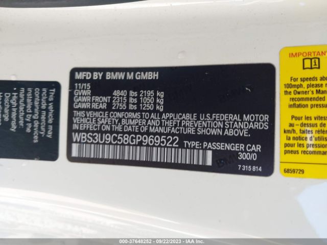 WBS3U9C58GP969522 BMW M4