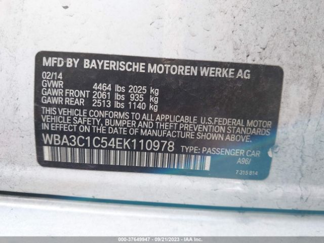 WBA3C1C54EK110978 BMW 3 Series 328i