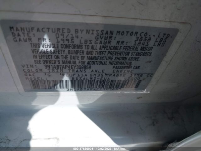 3N1AB7AP4EY309859 Nissan SENTRA SR