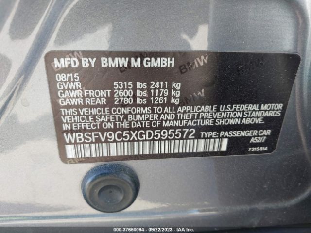 WBSFV9C5XGD595572 BMW M5