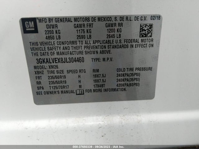 GMC Terrain Slt 2018 3GKALVEX8JL304460 Image 9