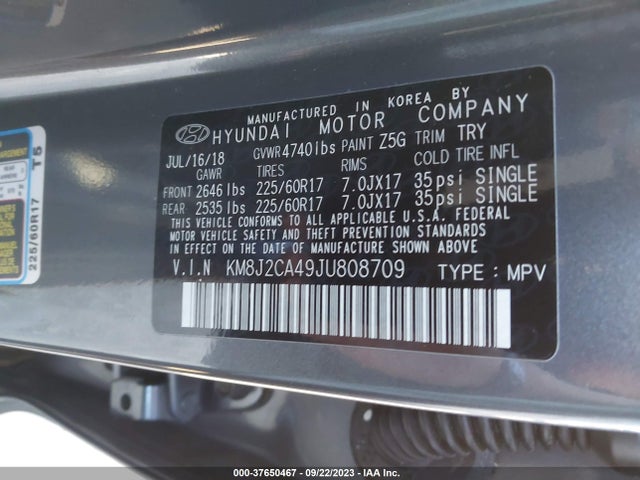 Hyundai TUCSON SE 2018 KM8J2CA49JU808709 Image 15