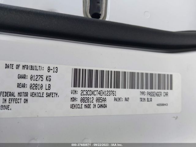 2C3CDXCT4EH123761 Dodge Charger Rt Plus
