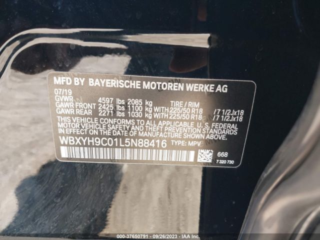 WBXYH9C01L5N88416 BMW X2 Sdrive28i