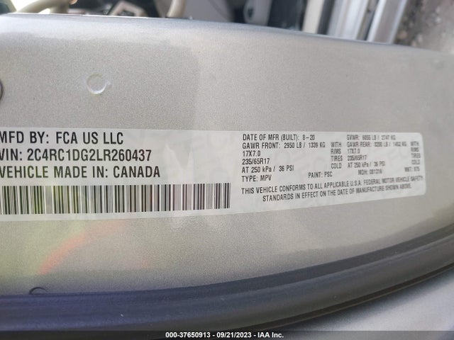 2C4RC1DG2LR260437 Chrysler Voyager Lxi
