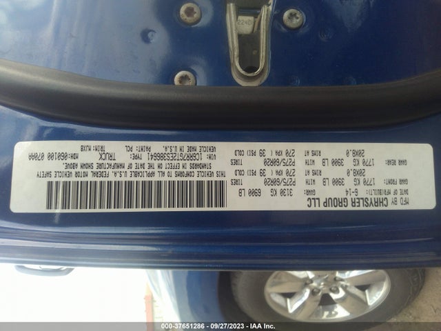 RAM 1500 Big Horn 2014 1C6RR7GT2ES386641 Image 9