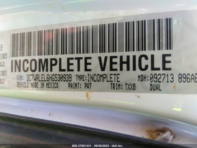 2017 Ram 4500, VIN: 3C7WRLEL6HG530939