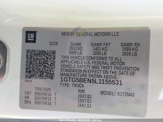 1GTG5BEN5L1155531 GMC Canyon 2wd
