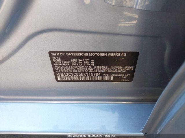 WBA3C1C55EK115784 BMW 3 Series 328i